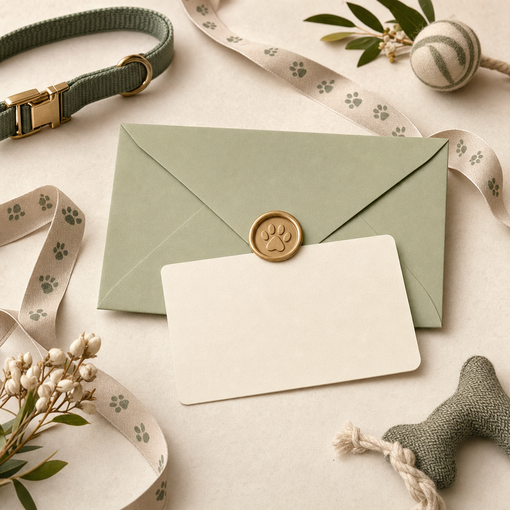 Elegant TailViva gift card for pet lovers
